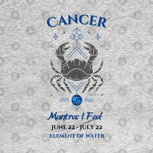 Zodiac Cancer Mantra by Mazzlo Shop